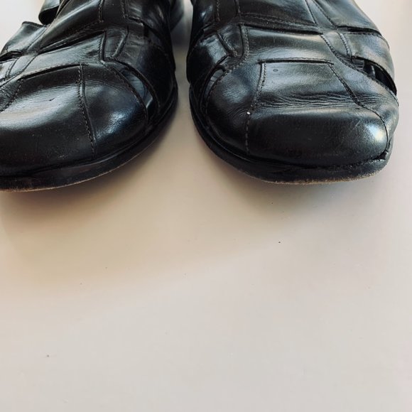 Bragano Hand Crafted Italian Black Closed Toe Buckle Sandal  Sz10.5 main image 8